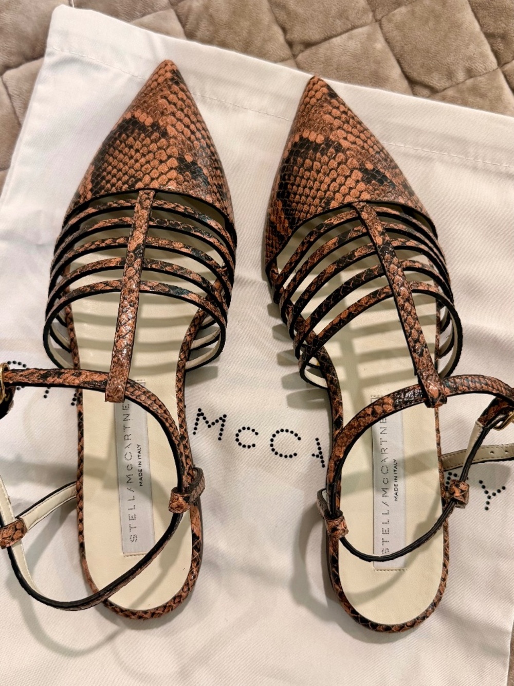 Stella McCartney Snake Flats